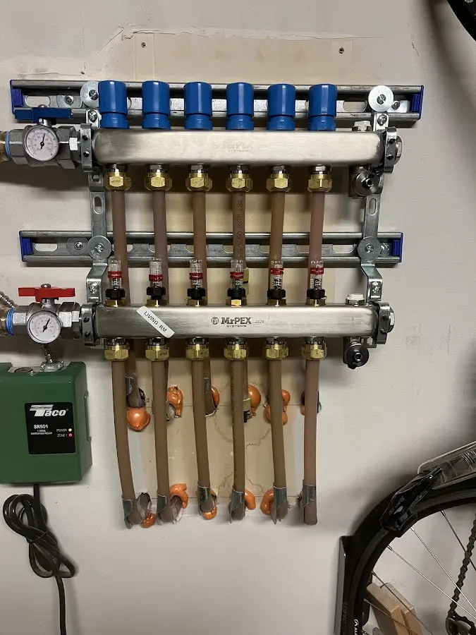 Plumber performing Gas Leak Detection at a residential property in Valley Stream